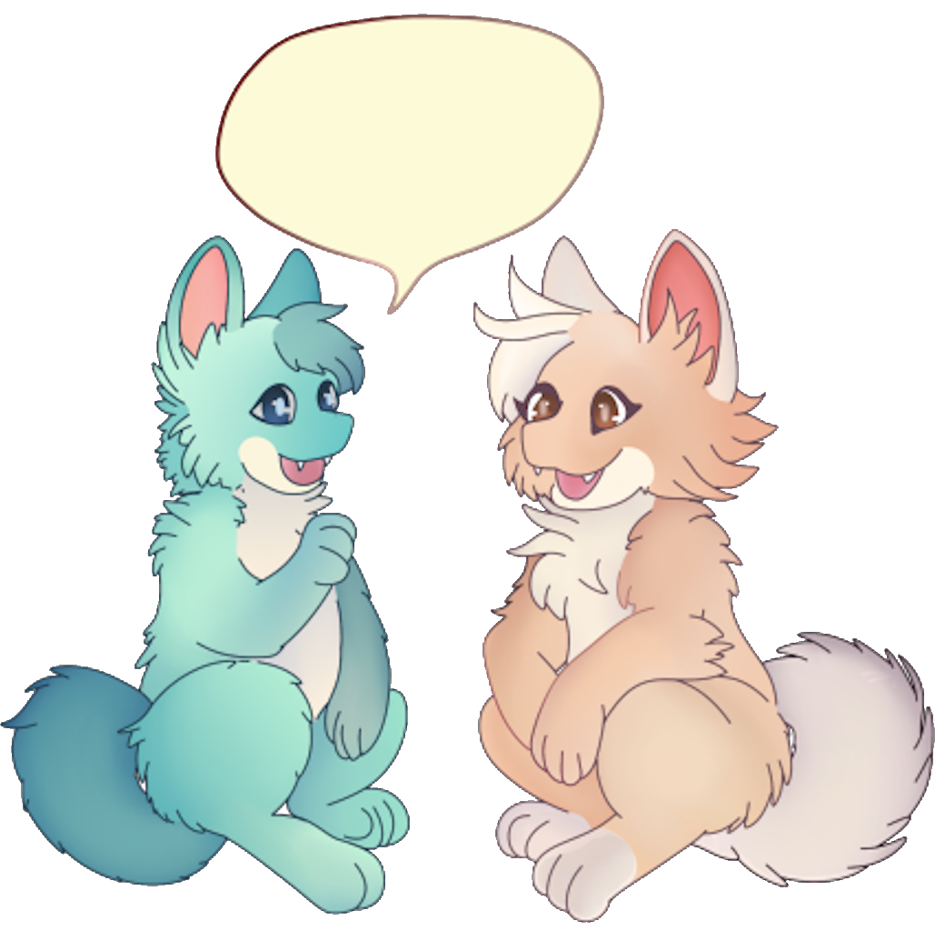 Two furries chatting